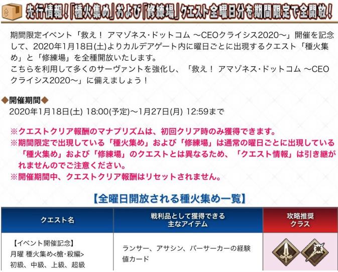 Fgo Rmt 新イベントについて 百重塔 イベント第二弾 Rmt Rmts